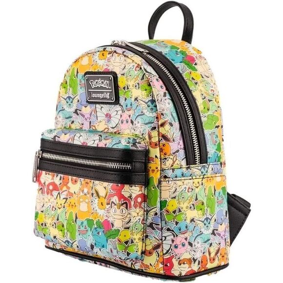 Loungefly Pokemon Rainbow Ombre All Over placement Mini Backpack - Picture 2 of 5